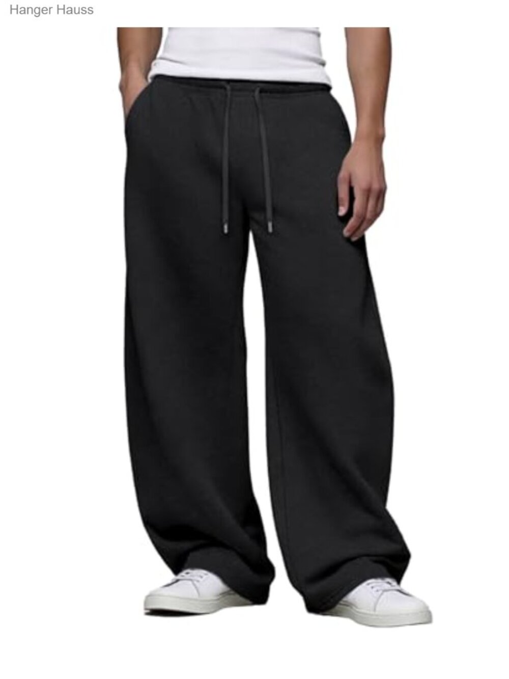 Mens Baggy S Wide Leg Sweatpants Lightweight Casual Workout Pants